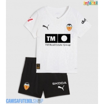 Camisa de time de futebol Valencia Replicas 1º Equipamento Infantil 2025-26 Manga Curta (+ Calças curtas)